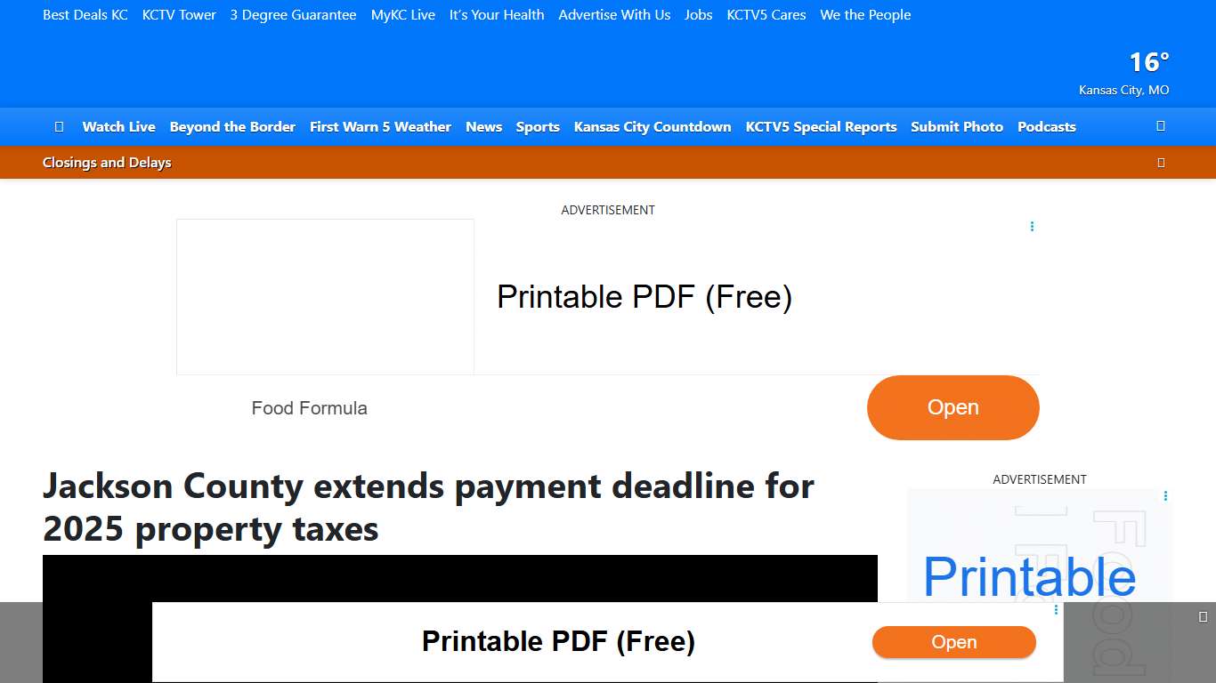 Jackson County extends payment deadline for 2025 property taxes
